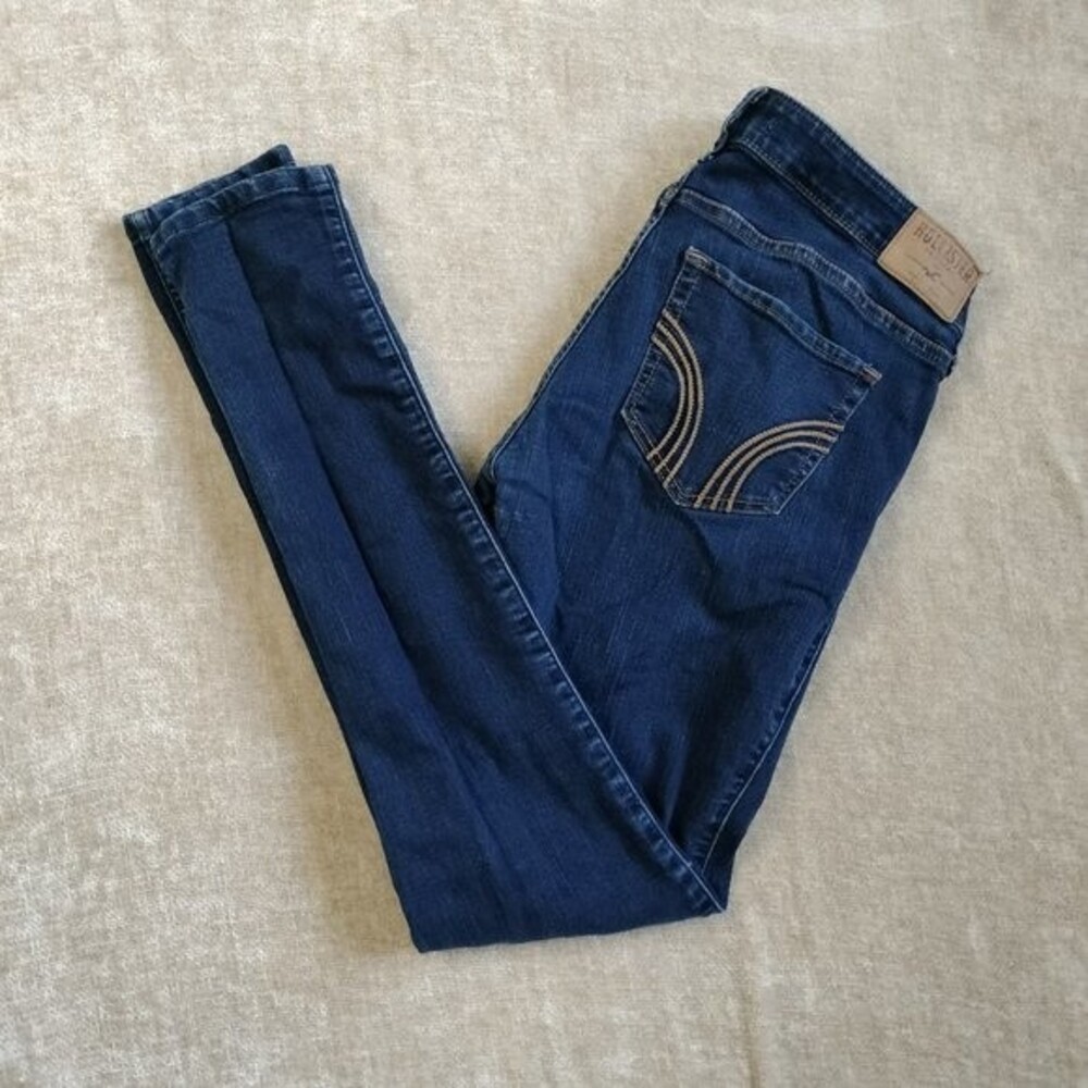 Hollister Dark Wash Mid Rise Skinny Jeans Size 7